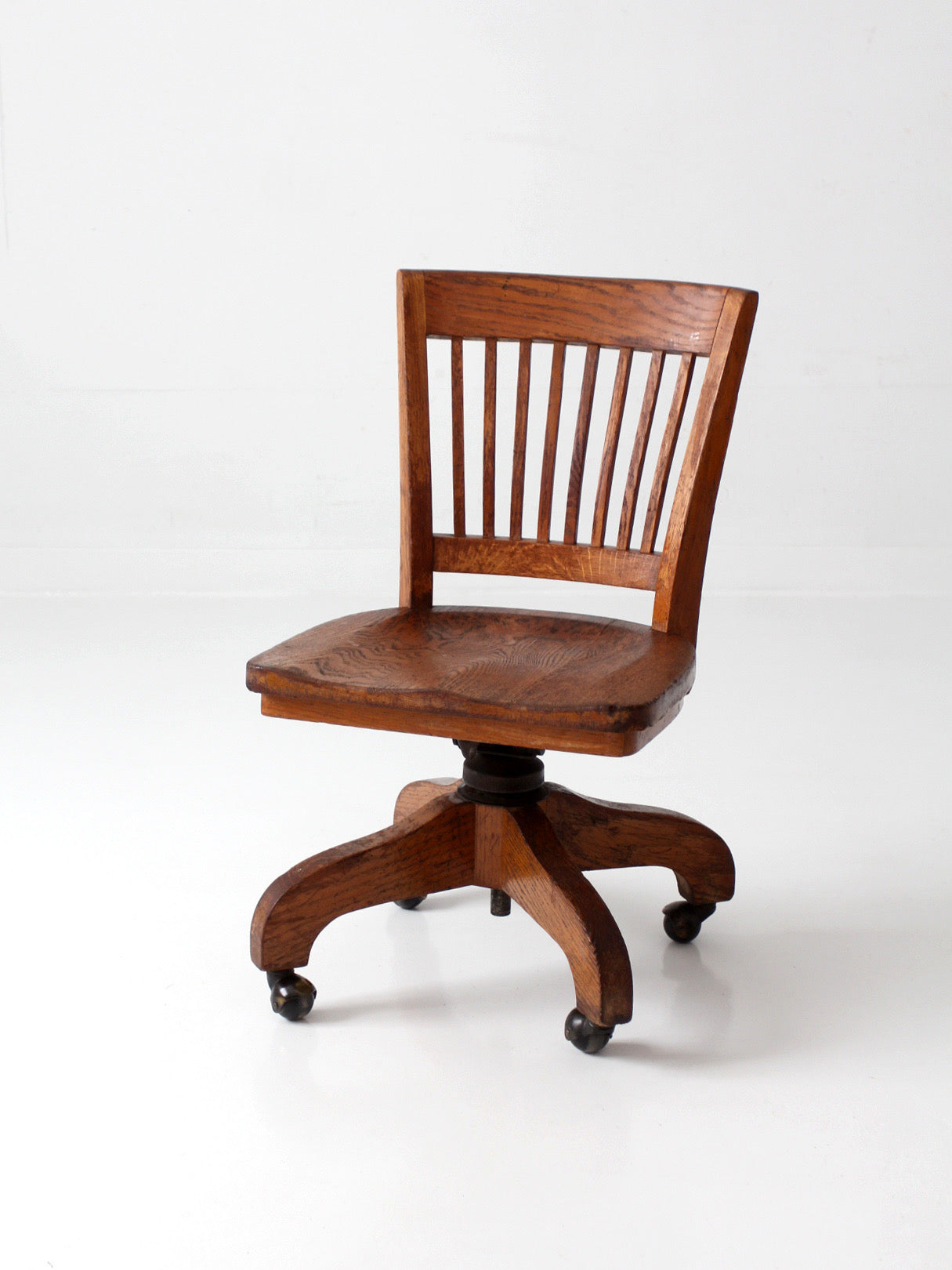 antique Arts & Crafts Mission oak office chair
