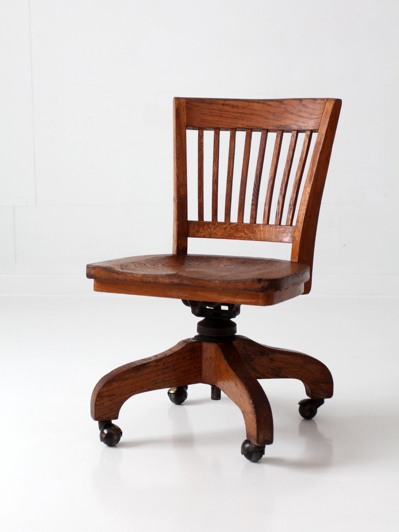 antique Arts & Crafts Mission oak office chair