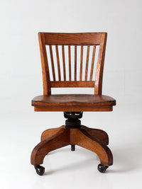 antique Arts & Crafts Mission oak office chair