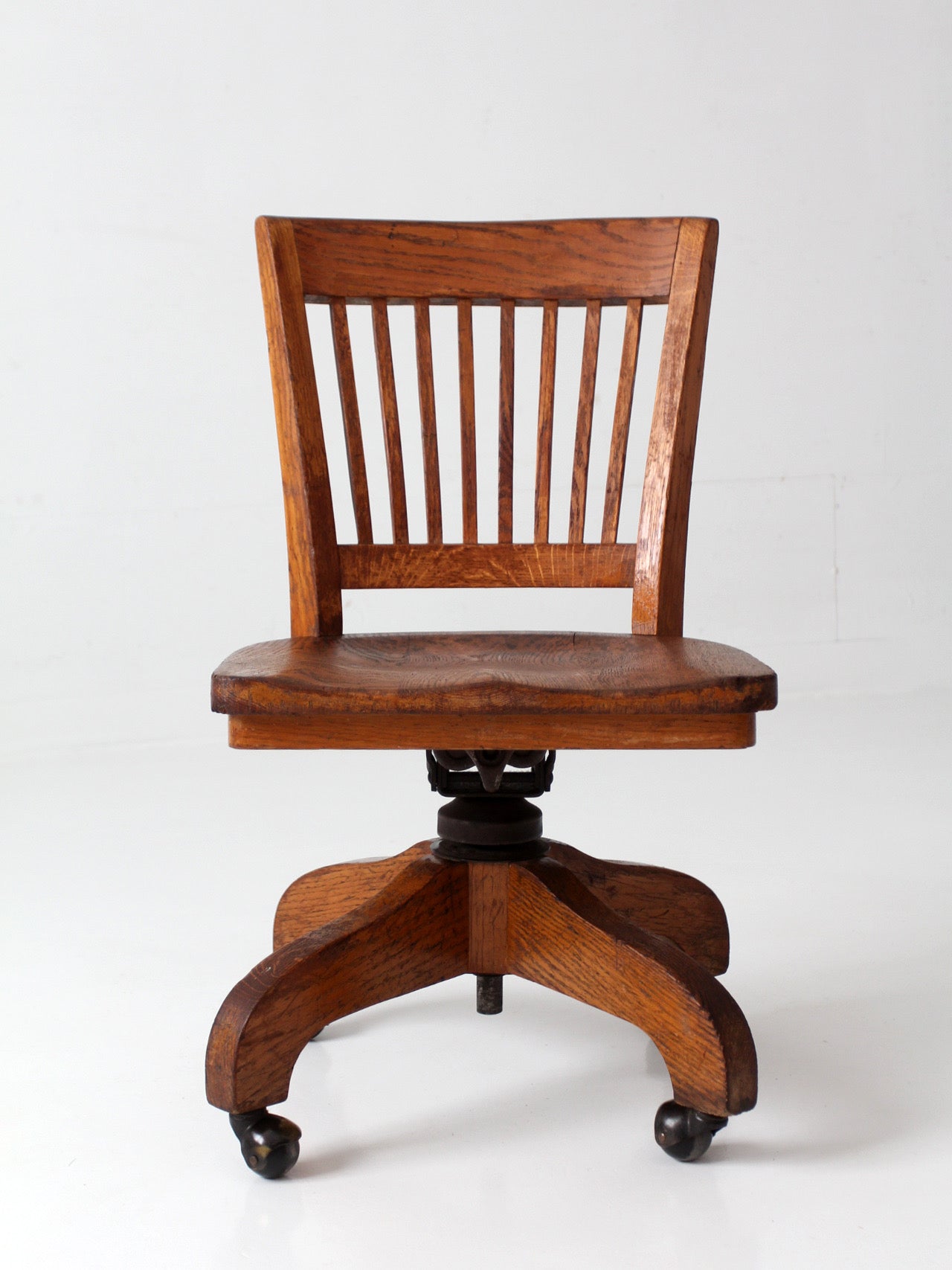 antique Arts & Crafts Mission oak office chair