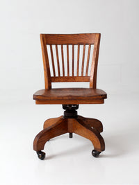 antique Arts & Crafts Mission oak office chair