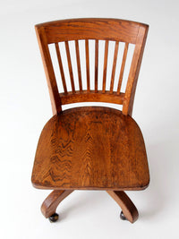 antique Arts & Crafts Mission oak office chair