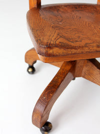 antique Arts & Crafts Mission oak office chair