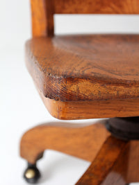antique Arts & Crafts Mission oak office chair