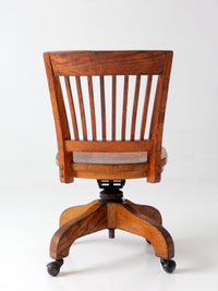 antique Arts & Crafts Mission oak office chair