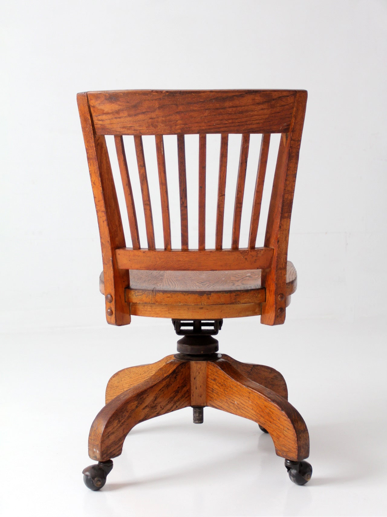 antique Arts & Crafts Mission oak office chair