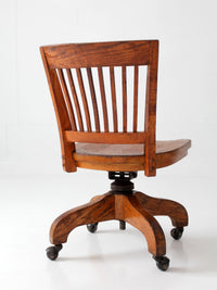 antique Arts & Crafts Mission oak office chair