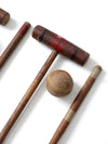 mid century croquet set lawn game