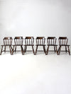vintage Colonial Revival dining chairs set of 6