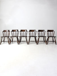 vintage Colonial Revival dining chairs set of 6