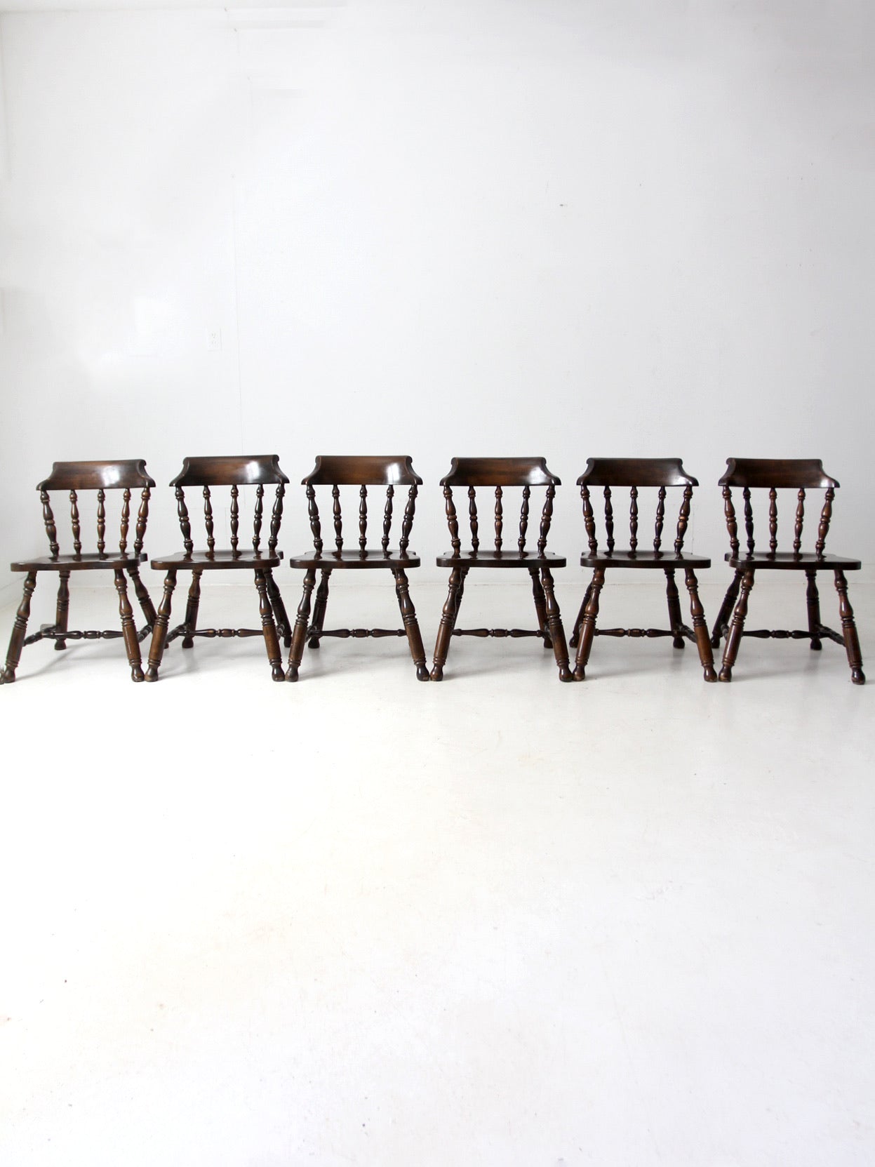 vintage Colonial Revival dining chairs set of 6