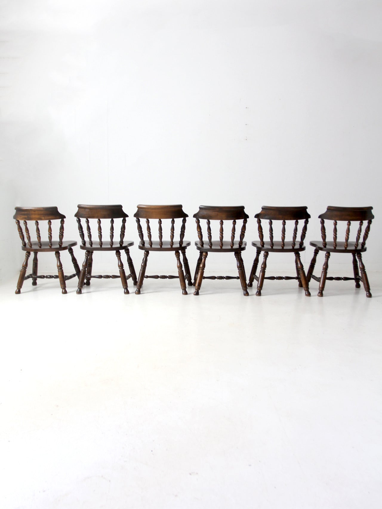vintage Colonial Revival dining chairs set of 6