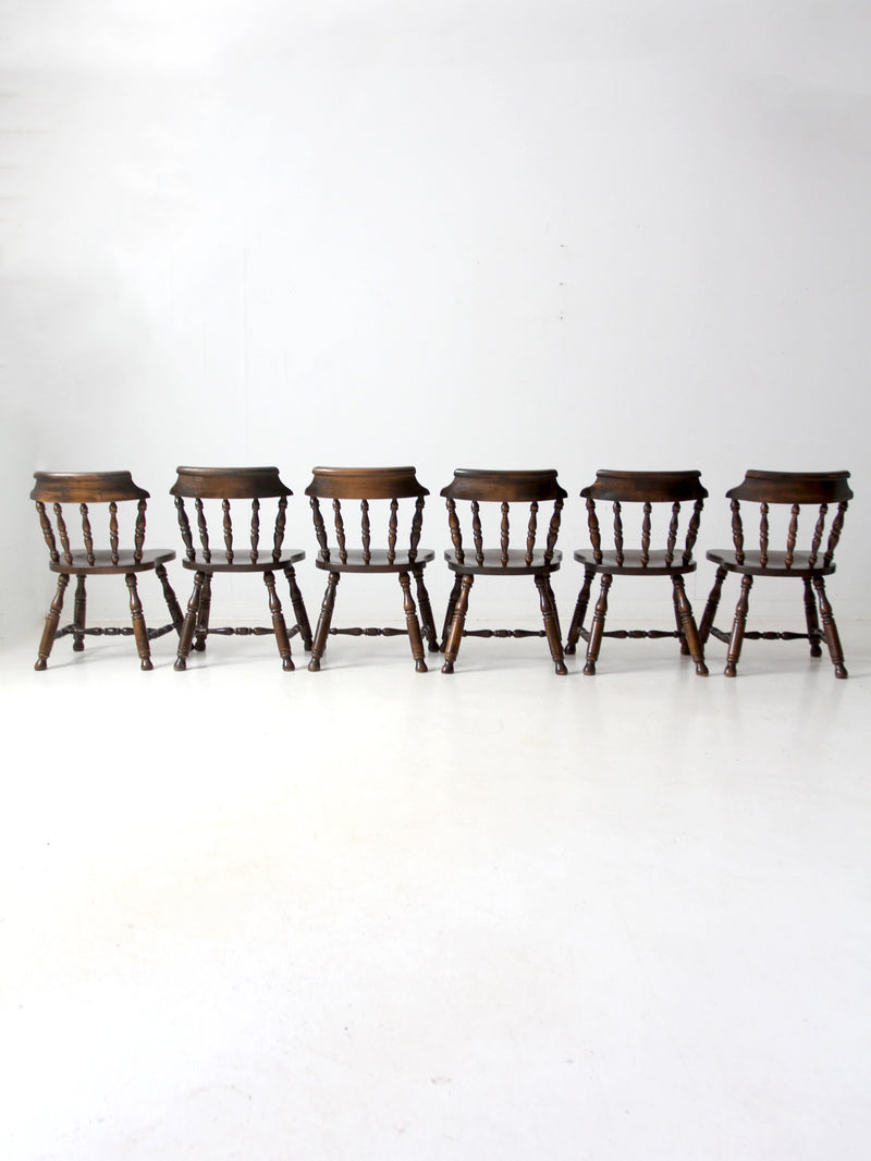 vintage Colonial Revival dining chairs set of 6
