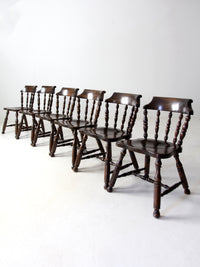 vintage Colonial Revival dining chairs set of 6