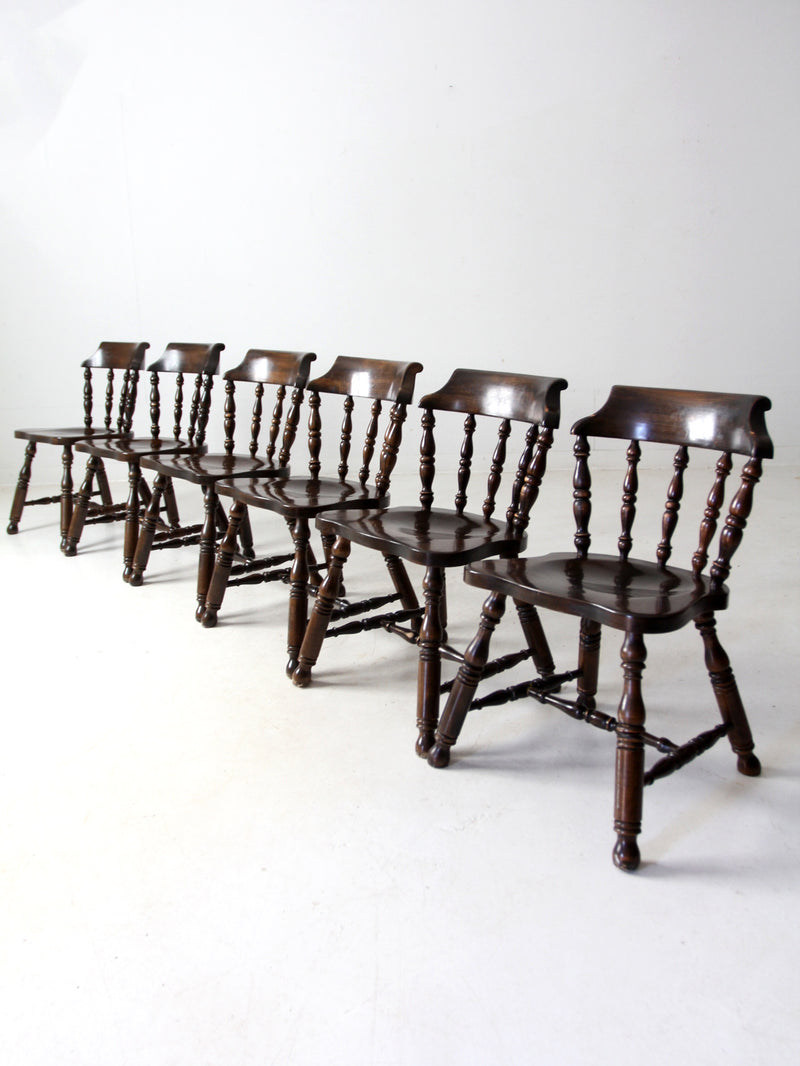 vintage Colonial Revival dining chairs set of 6