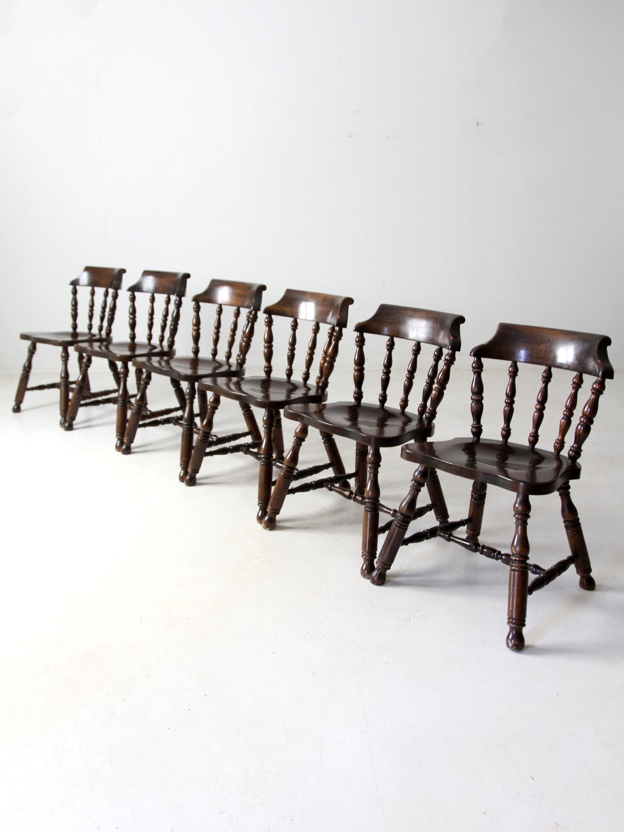vintage Colonial Revival dining chairs set of 6
