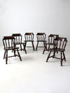 vintage Colonial Revival dining chairs set of 6
