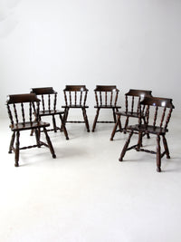 vintage Colonial Revival dining chairs set of 6