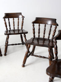 vintage Colonial Revival dining chairs set of 6