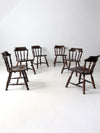 vintage Colonial Revival dining chairs set of 6