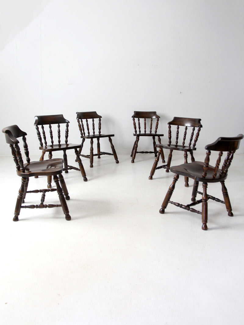vintage Colonial Revival dining chairs set of 6