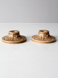 pair of antique Rookwood Pottery candlestick holders