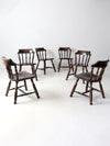 vintage Colonial Revival dining chairs set of 6