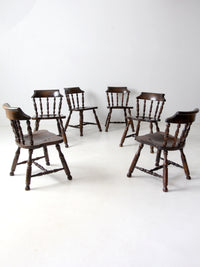 vintage Colonial Revival dining chairs set of 6