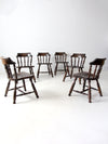 vintage Colonial Revival dining chairs set of 6