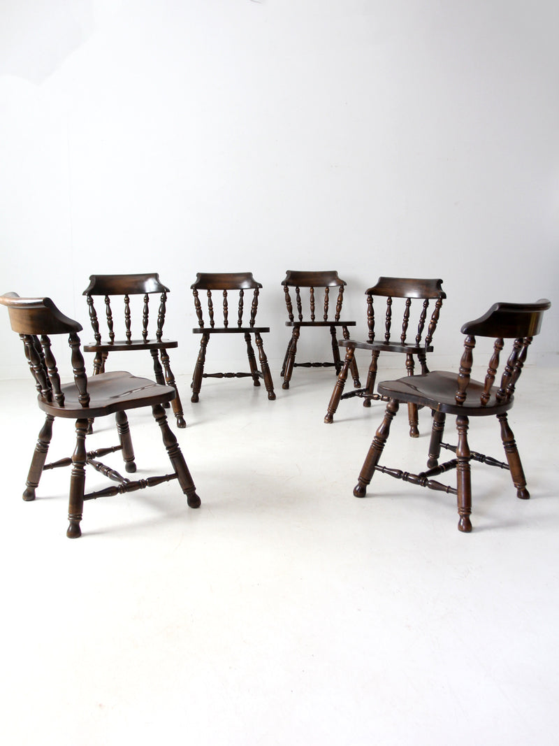 vintage Colonial Revival dining chairs set of 6