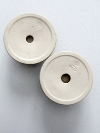 pair of antique Rookwood Pottery candlestick holders