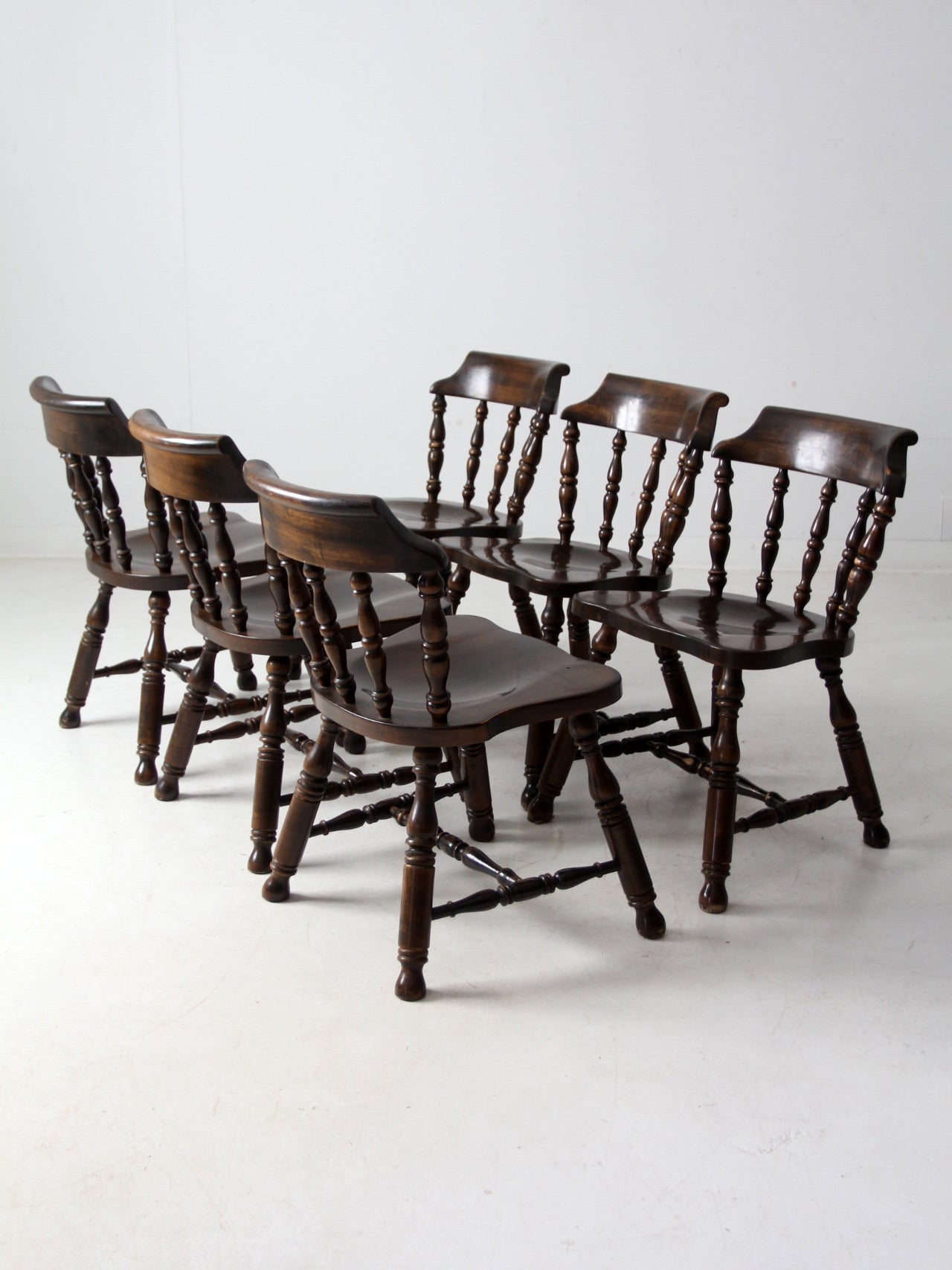 vintage Colonial Revival dining chairs set of 6