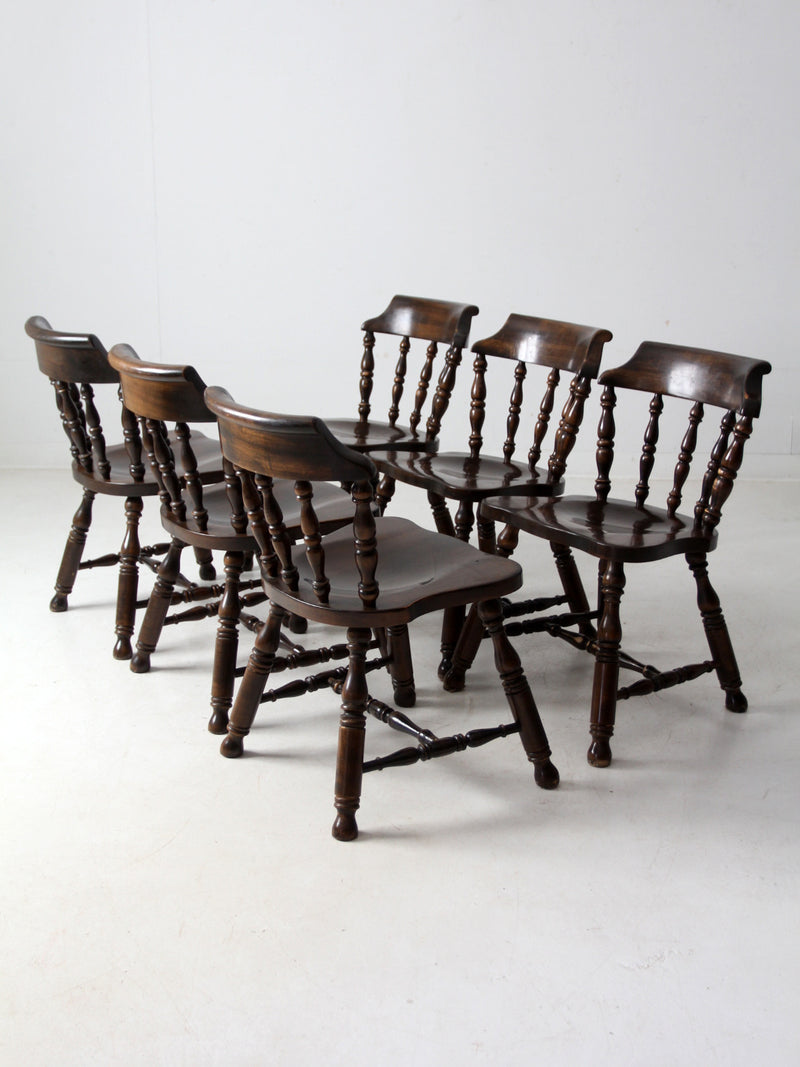 vintage Colonial Revival dining chairs set of 6