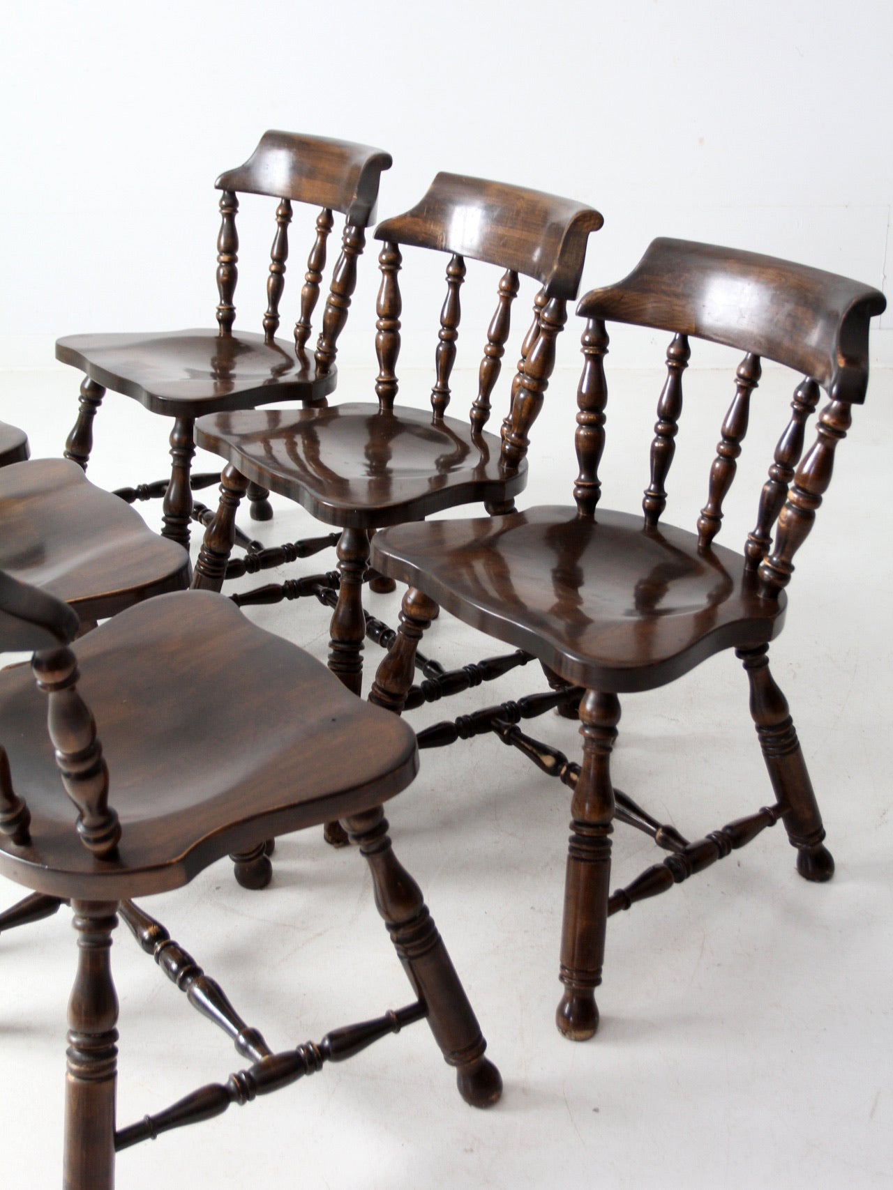 vintage Colonial Revival dining chairs set of 6