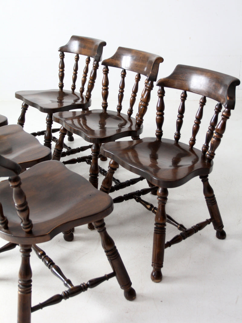 vintage Colonial Revival dining chairs set of 6