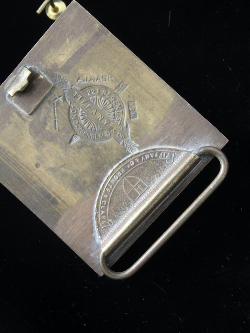 vintage 1970s belt buckles with Americana logos