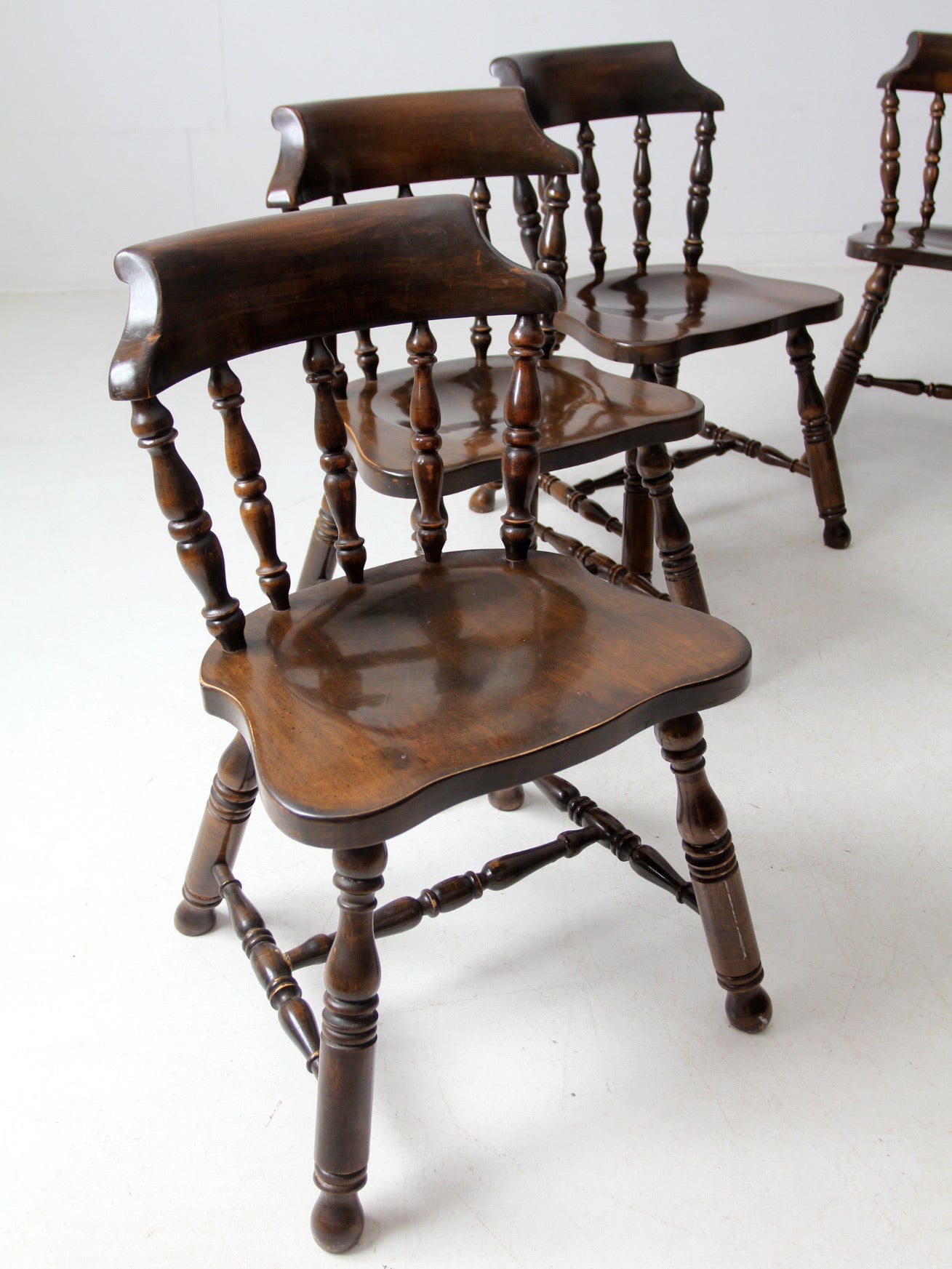 vintage Colonial Revival dining chairs set of 6