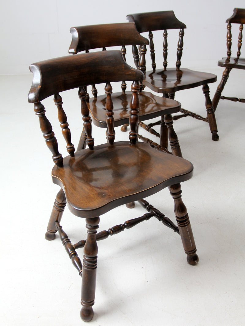 vintage Colonial Revival dining chairs set of 6
