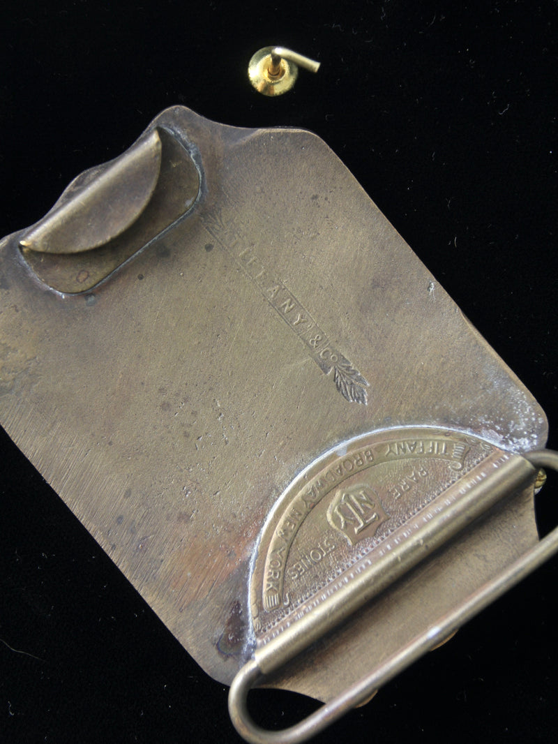 vintage 1970s belt buckles with Americana logos