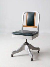 mid-century Shaw-Walker swivel desk chair