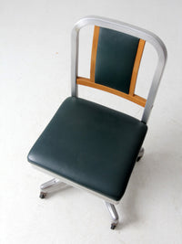 mid-century Shaw-Walker swivel desk chair