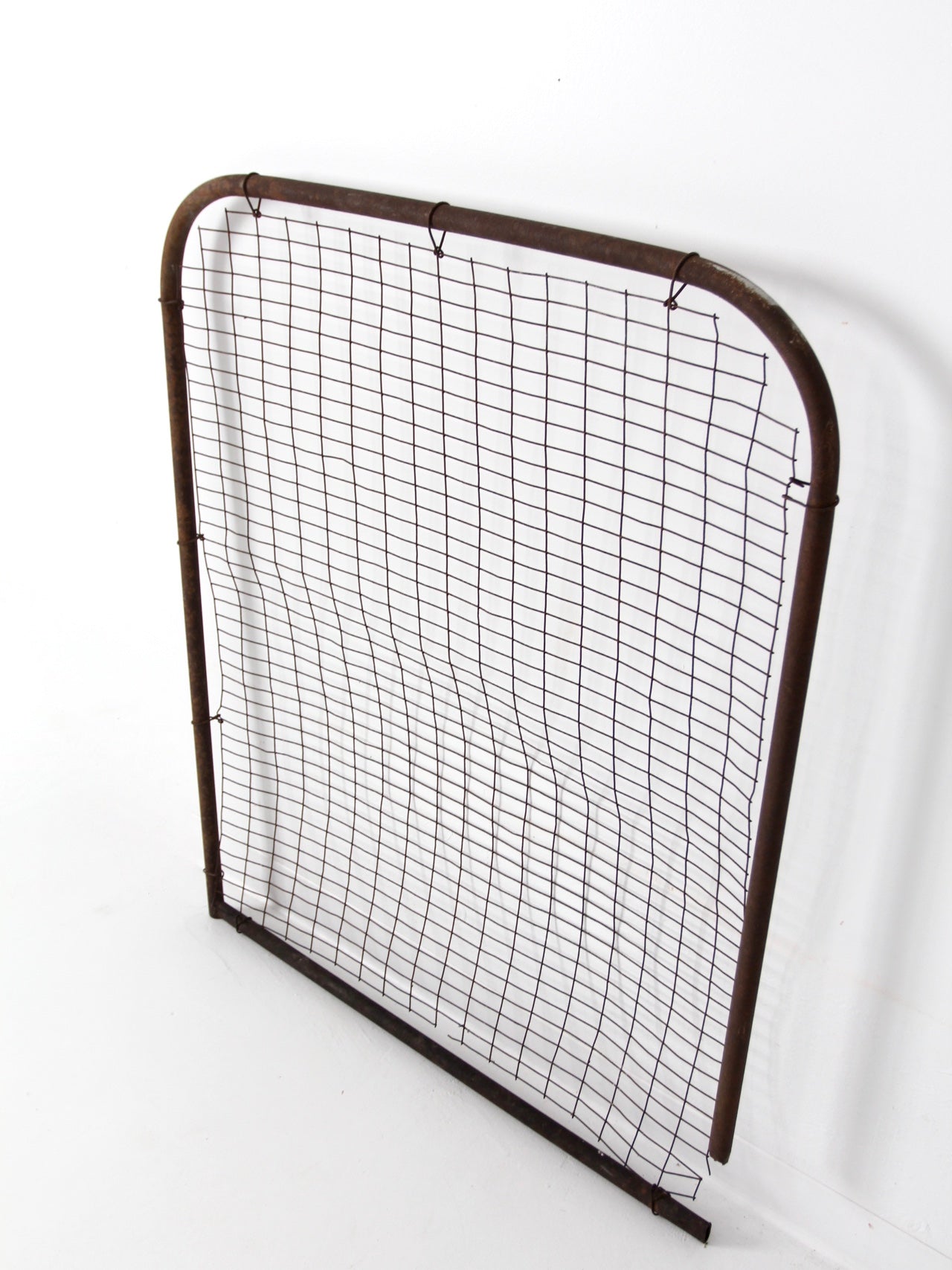 vintage industrial metal farm gate panel