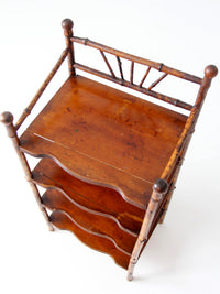 antique bamboo etagere shelf