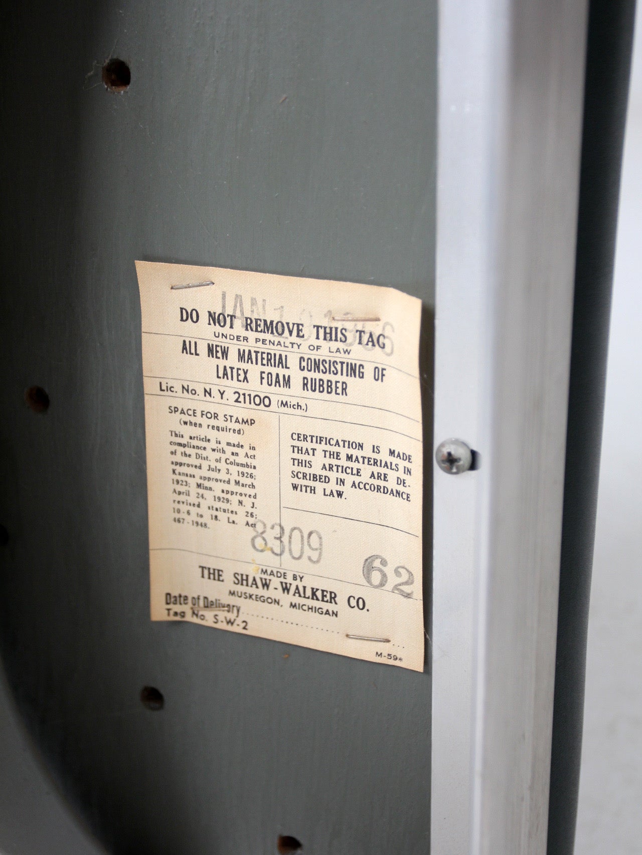 mid-century Shaw-Walker swivel desk chair