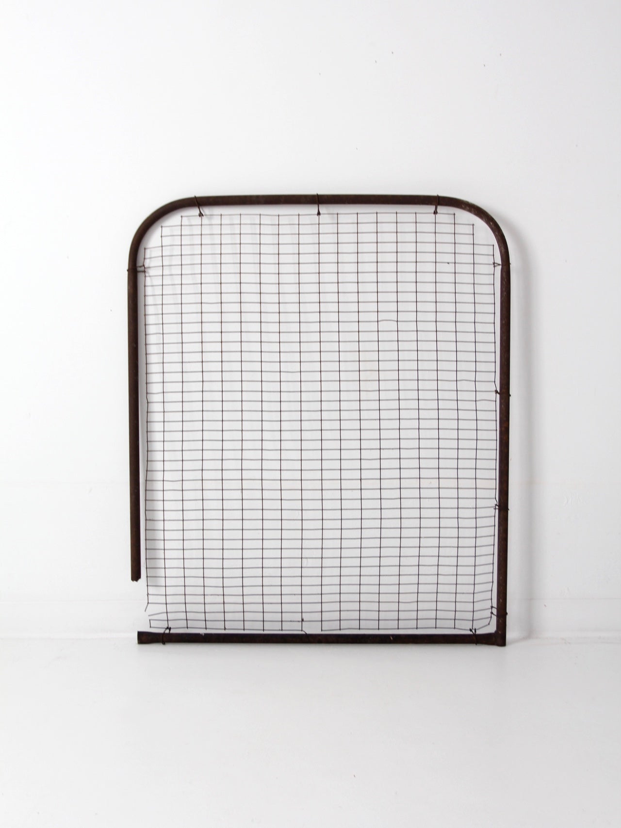 vintage industrial metal farm gate panel