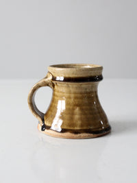 vintage studio pottery mug