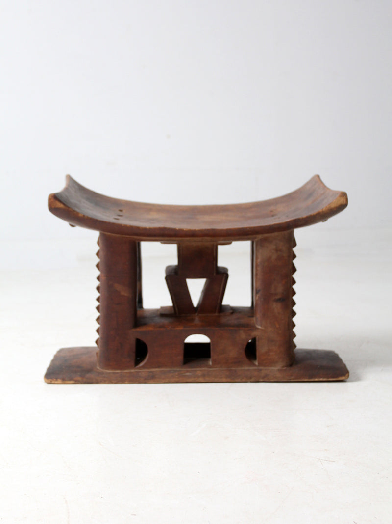 antique Ashanti hand-carved stool