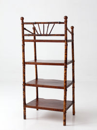 antique bamboo etagere shelf