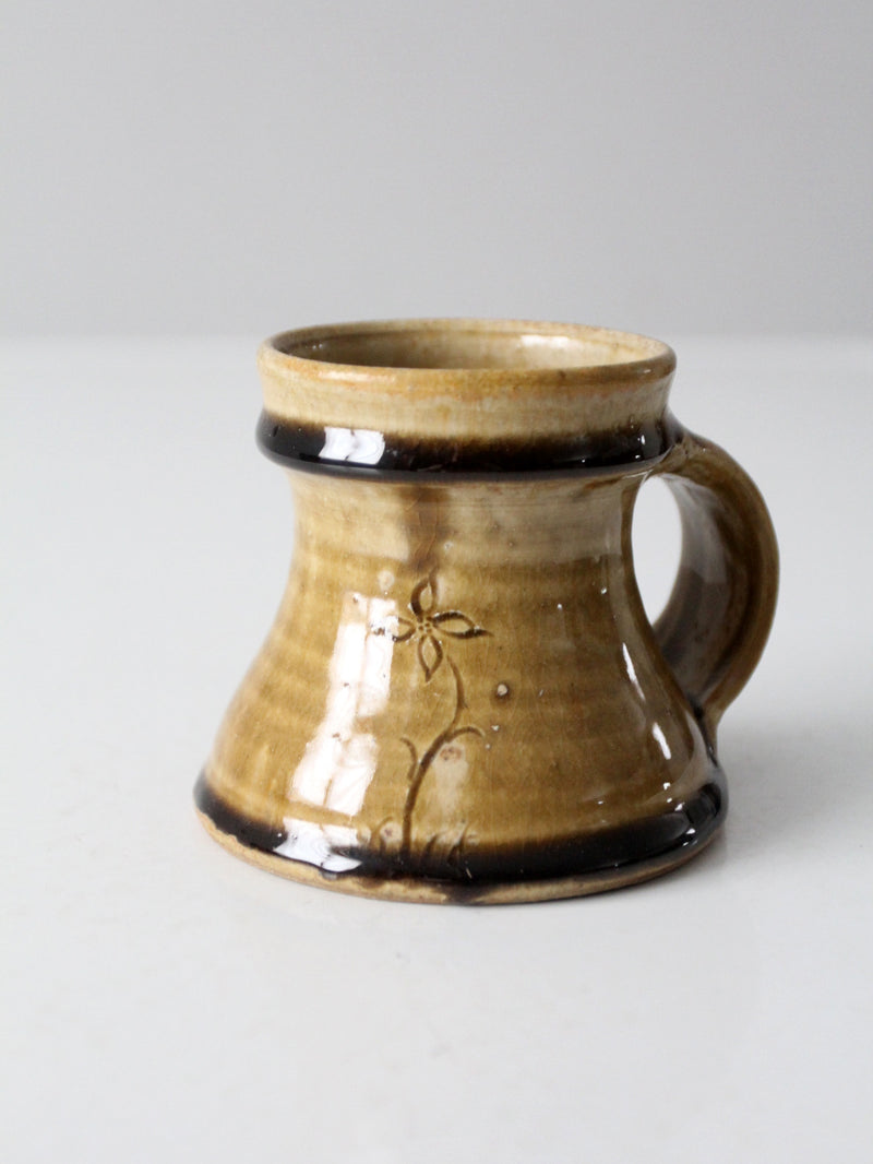 vintage studio pottery mug