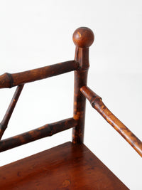 antique bamboo etagere shelf